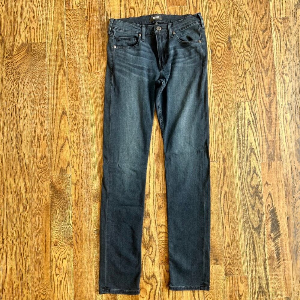 Paige Federal Jeans Men’s 30 Slim Straight Dark Wash Stretch Denim